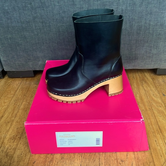 NWT Swedish Hasbeen Plain boot 38/7.5 black - Picture 4 of 8
